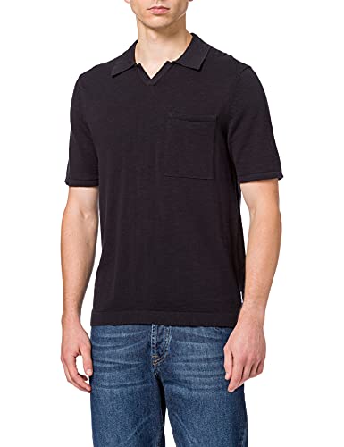 ONLY & SONS Herren Onsace Life 12 Slub Ss Polo Knit Noos, Dark Navy, L von ONLY & SONS