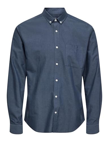 ONLY & SONS Herren ONSALVARO Slim LS Oxford Shirt NOOS Hemd, Trellis, XXL von ONLY & SONS