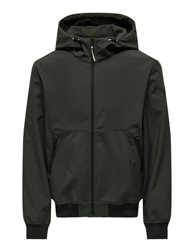 ONLY & SONS Herren ONSBOWIE Softshell Bomber OTW Softshelljacke, Peat, S von ONLY & SONS