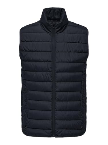 ONLY & SONS Herren ONSBRODY Quilt Vest OTW VD Steppweste, Dark Navy, XXL von ONLY & SONS