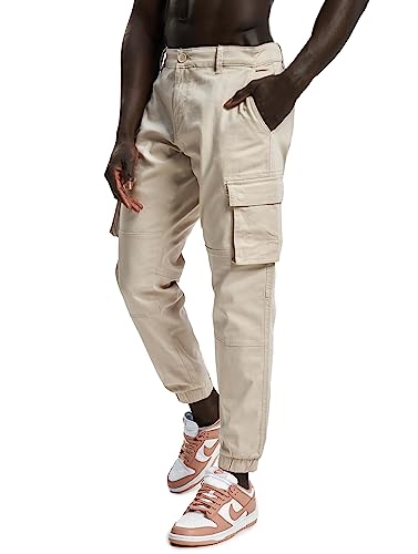 ONLY & SONS Herren ONSCAM Stage Cargo Cuff PK 6687 NOOS Hose, Silver Lining, 28/30 von ONLY & SONS