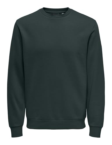 ONLY & SONS Herren ONSCERES Crew Neck NOOS Sweatshirt, Darkest Spruce, XXL von ONLY & SONS