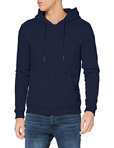 ONLY & SONS Herren ONSCERES Zip THR. Hoodie Sweat NOOS 22018684, Dress Blues, L von ONLY & SONS