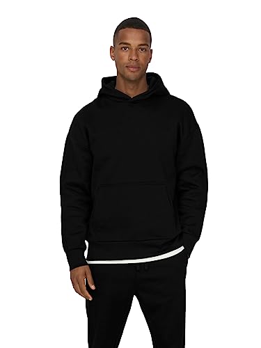 ONLY & SONS Herren Hoodie Kapuzenpullover ONSDAN Life - Relaxed Fit XS - XXL, Größe:M, Farbe:Black 22026661 von ONLY & SONS