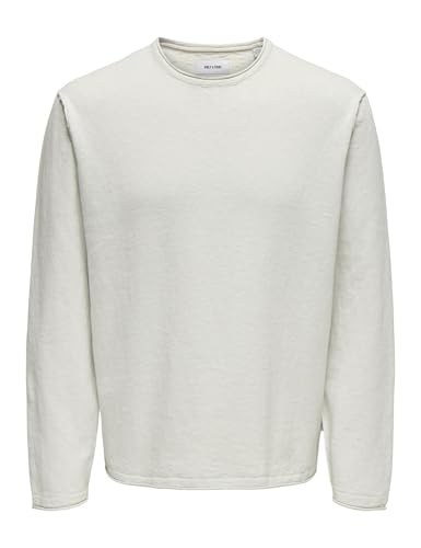 ONLY & SONS Herren ONSGORDON RLX 12 LS Crew NOOS Strickpullover, Glacier Gray, Small von ONLY & SONS