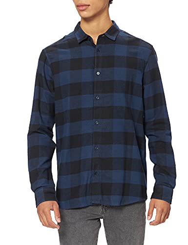 Only & Sons Onsgudmund LS Checked Shirt Noos Camicia, Multicolore (Dress Blues), X-Small Uomo von ONLY & SONS