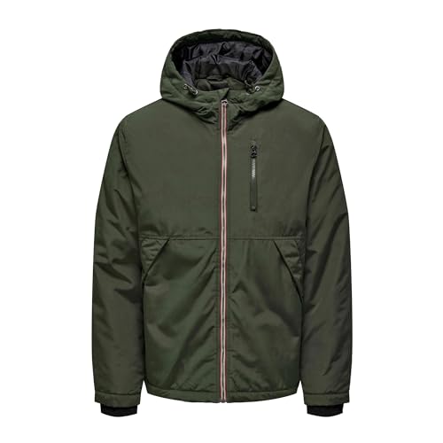 ONLY & SONS Herren ONSJAYDEN Hood Jacket OTW VD Parka, Peat, M von ONLY & SONS