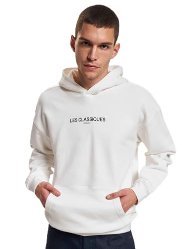 ONLY & SONS Herren ONSLES CLASSIQUES Life RLX HVY SWT Hood Kapuzenpullover, Cloud Dancer, L von ONLY & SONS