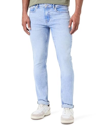 ONLY & SONS Herren ONSLOOM Jax BROMO 9833 NIS DNM Slim-fit-Jeans, Light Blue Denim/Detail:BROMO, 30W x 34L von ONLY & SONS