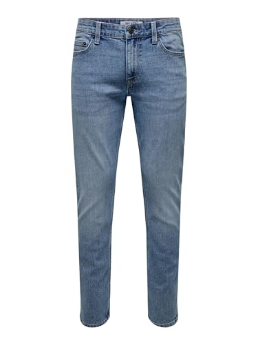 ONLY & SONS Herren ONSLOOM Slim LB 2529 PIM DNM Jeans, Light Blue Denim, 29 W/32 L von ONLY & SONS
