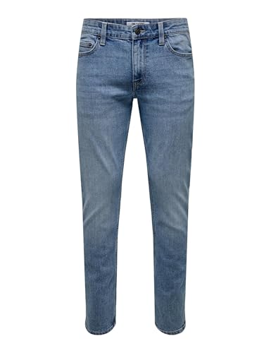 ONLY & SONS Herren ONSLOOM Slim LB 2529 PIM DNM Jeans, Light Blue Denim, 33 W/32 L von ONLY & SONS