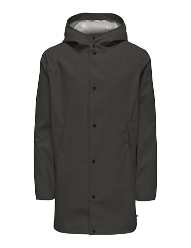 ONLY & SONS Herren ONSLUCA RAIN Coat OTW Regenmantel, Peat, S ONLY & SONS Herren ONSLUCA RAIN Coat OTW Regenmantel, Peat, S von ONLY & SONS