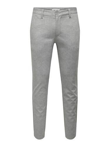 ONLY & SONS Herren ONSMARK Slim Check Pants 9887 NOOS Chinohose, Glacier Gray, 36 W/34 L von ONLY & SONS