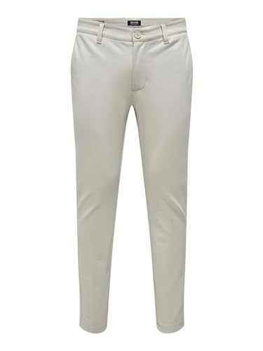 ONLY & SONS Herren ONSMARK Slim GW 0209 Pant NOOS Chinohose, Moonstruck, 32W/36L von ONLY & SONS
