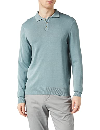 ONLY & SONS Herren ONSMASON REG 12 WASH Polo Knit Langarmshirt, Trooper, S von ONLY & SONS