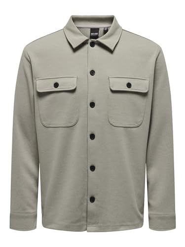 ONLY & SONS Herren Freizeit Hemd ONSNEWKODYL Overshirt Regular Fit XS - XXL, Größe:XXL, Farbe:Vintage Khaki Melange 22021279 ONLY & SONS Herren Freizeit Hemd ONSNEWKODYL Overshirt Regular Fit XS - XXL, Größe:XXL, Farbe:Vintage Khaki Melange 22021279 von ONLY & SONS