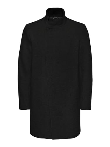 ONLY & SONS Herren ONSOSCAR King Coat OTW VD CS Langmantel, Black, XXL von ONLY & SONS