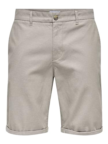 ONLY & SONS Herren ONSPETER Dobby 0058 Shorts NOOS Chinoshorts, Fallen Rock, XXL von ONLY & SONS
