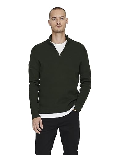 ONLY & SONS Herren Stehkragen Pullover ONSPHIL - Regular Fit Fit XS S M L XL XXL, Größe:S, Farbe:Rosin 22023210 von ONLY & SONS