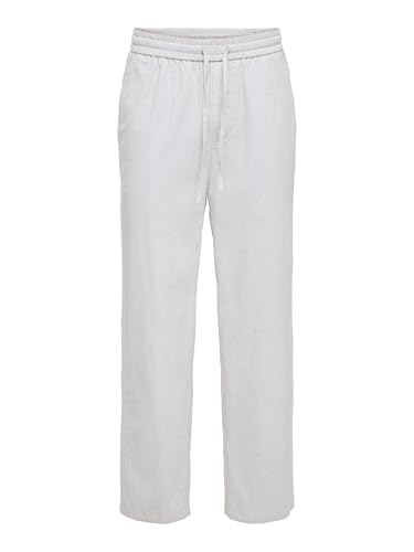 ONLY & SONS Herren ONSSINUS Loose 0007 COT LIN Pant NOOS Stoffhose, Bright White, S von ONLY & SONS