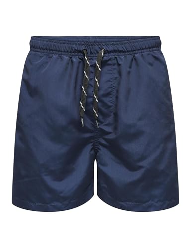 ONLY & SONS Herren ONSTED Life Short Swim NOOS Badeshorts, Navy Blazer, Verschiedene Größen von ONLY & SONS
