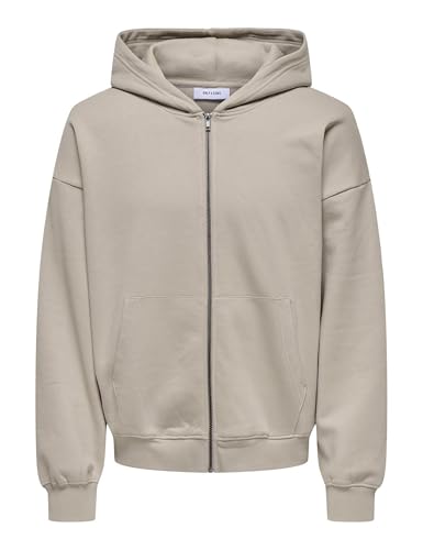 ONLY & SONS Herren ONSTURNER Life VTG Zip Hoodie Sweat NOOS Sweatshirt-Jacke, String, M von ONLY & SONS