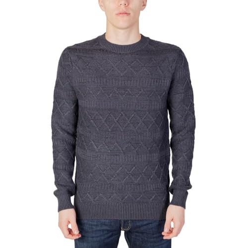 ONLY & SONS Herren ONSWADE REG 5 STRUC Crew Neck Knit Strickpullover, Dark Navy, Large von ONLY & SONS
