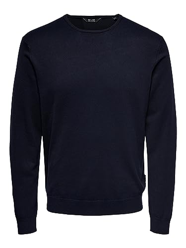 ONLY & SONS Herren Pullover ONSWYLER Life - Regular Fit XS S M L XL XXL, Größe:XL, Farbe:Dark Navy 22020088 von Only & Sons