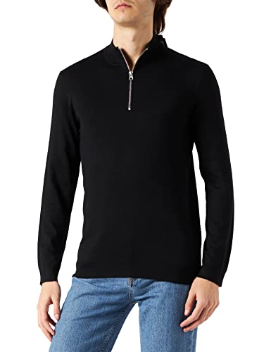 ONLY & SONS Herren ONSWYLER Life REG 14 Half Zip Knit NOOS Strickpullover, Black, M von Only & Sons