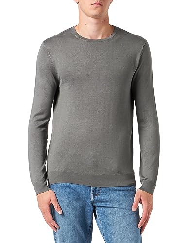 ONLY & SONS Herren ONSWYLER Life REG 14 LS Crew Knit NOOS Strickpullover, Castor Gray, Small von ONLY & SONS