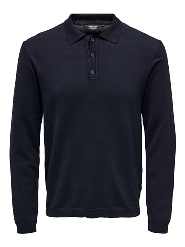 ONLY & SONS Herren Poloshirt ONSWYLER Life - Regular Fit XS S M L XL XXL, Größe:XS, Farbe:Dark Navy 22021184 von ONLY & SONS