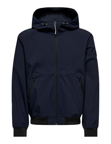 ONLY & SONS Herren Onsbowie Bomber OTW Softshell-Jacke, Dark Navy, XXL von ONLY & SONS