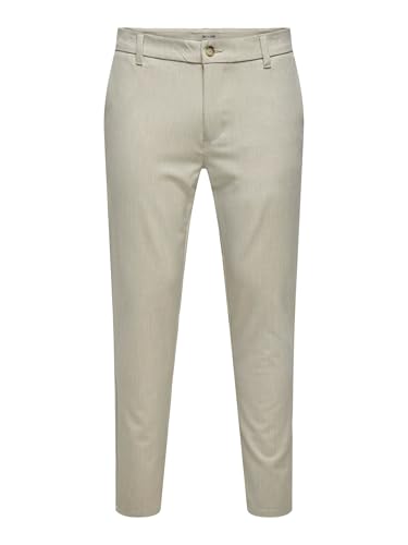 ONLY & SONS Herren Onsbrad Life Slim 0184 Pant Stoffhose, Moonstruck, 36W / 32L EU von ONLY & SONS