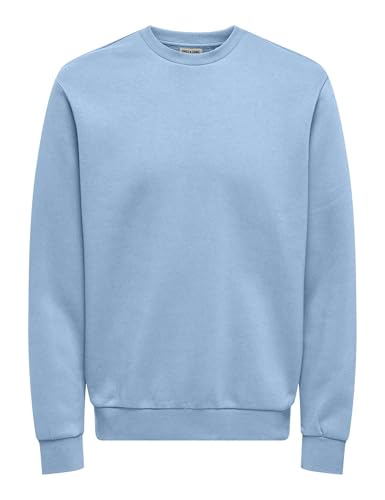 ONLY & SONS Herren Onsceres Crew Neck Noos, Cerulean, L von ONLY & SONS