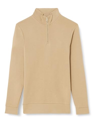 ONLY & SONS Herren Onsceres Half Zip Sweat, Chinchilla, S von ONLY & SONS