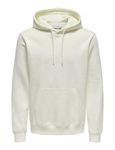 ONLY & SONS Herren Onsconnor Reg Sweat Hoodie Noos Kapuzenpullover, Cloud Dancer, XL EU von Only & Sons