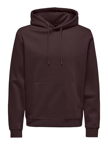 ONLY & SONS Herren Onsconnor Reg Sweat Hoodie Noos Kapuzenpullover, Fudge, M EU von ONLY & SONS