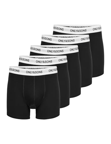 Only & Sons Male Shorts ONSFITZ 5-Pack Boxershorts von Only & Sons