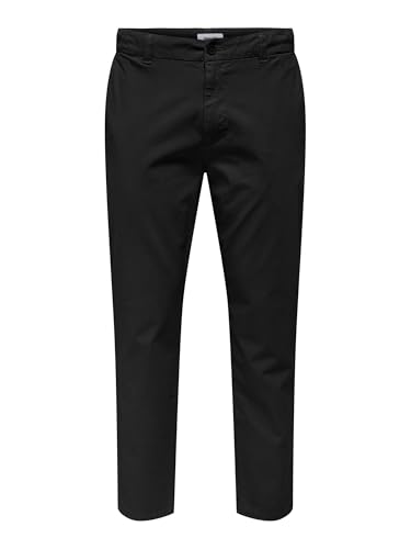 ONLY & SONS Herren Onsfree Regular 0183 Pant Stoffhose, Schwarz, 30W / 30L EU von ONLY & SONS