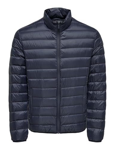 ONLY & SONS Herren Onsgavin Life Light Quilted Jacket OTW, Parisian Night, l von ONLY & SONS