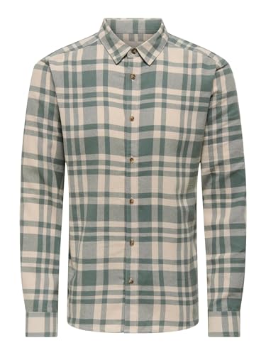 ONLY & SONS Herren Onsgudmund Ls Checked Shirt Noos Freizeithemd, Balsam Green,L ONLY & SONS Herren Onsgudmund Ls Checked Shirt Noos Freizeithemd, Balsam Green,L von ONLY & SONS