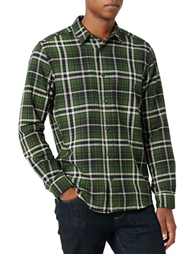 ONLY & SONS Herren Onskit Reg Struc Check Ls Shirt, Douglas Fir, XL von ONLY & SONS