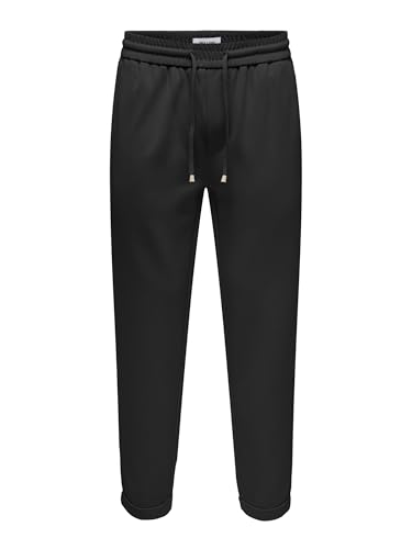 ONLY & SONS Herren Onslinus Crop Tap 0192 Pant Jogginghose, Schwarz, S EU von ONLY & SONS