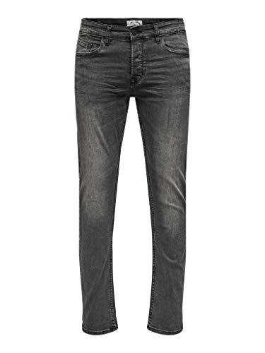 ONLY & SONS Herren Jeans 22010447 Black Denim 32-34 von ONLY & SONS