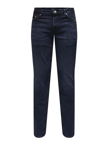 ONLY & SONS Herren Jeans ONSLOOM Slim 4976 - Slim Fit - Blau - Blue Black Denim, Größe:28W / 32L, Farbvariante:Blue Black Denim 22024976 von ONLY & SONS