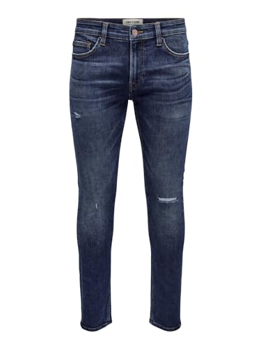 ONLY & SONS Herren Jeans ONSLOOM Slim 4254 - Slim Fit - Blau - Dark Blue Denim, Größe:31W / 30L, Farbvariante:Dark Blue Denim 22024254 von ONLY & SONS