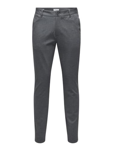 ONLY & SONS Herren Onsmark Slim Check 020920 Pant Noos Stoffhose, Dark Navy, 32W / 30L EU von ONLY & SONS