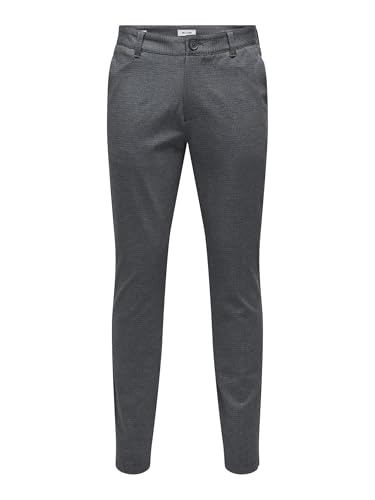 ONLY & SONS Herren Onsmark Slim Check 020920 Pant Noos Stoffhose, Dark Navy, 32W / 34L EU von ONLY & SONS