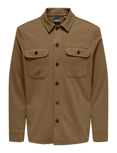 ONLY & SONS Herren Onsnewkodyl Overshirt Sweat Noos, Rubber, XXL von ONLY & SONS