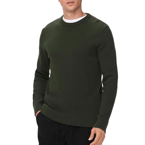 ONLY & SONS Herren Onsphil 12 Struc Crew Knit Noos Sweater, Rosin, L EU von ONLY & SONS